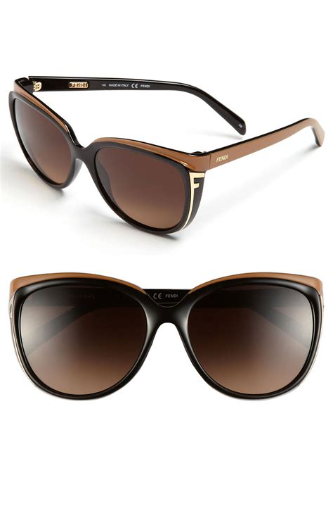 fendi oversized 57mm sunglasses